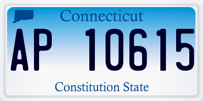 CT license plate AP10615