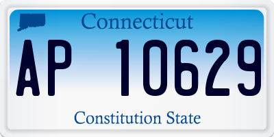 CT license plate AP10629