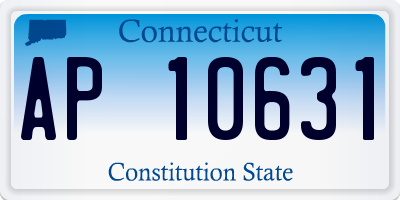 CT license plate AP10631
