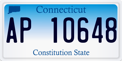 CT license plate AP10648