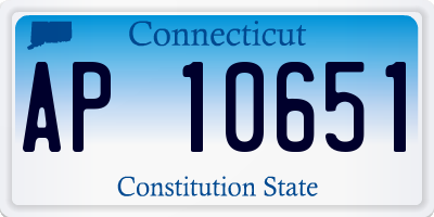 CT license plate AP10651