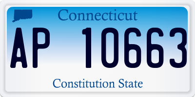CT license plate AP10663