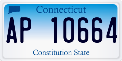 CT license plate AP10664