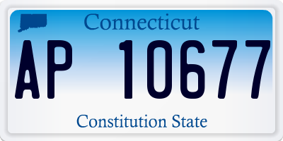 CT license plate AP10677