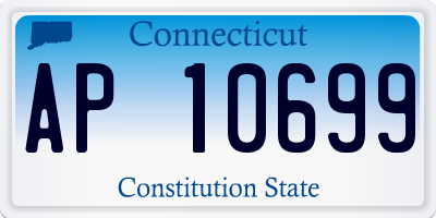 CT license plate AP10699