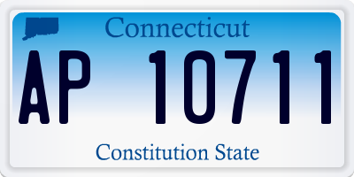 CT license plate AP10711