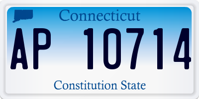 CT license plate AP10714