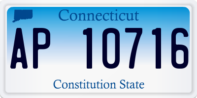 CT license plate AP10716