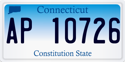 CT license plate AP10726