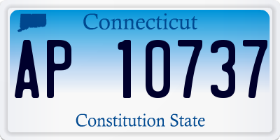 CT license plate AP10737