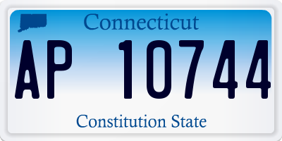 CT license plate AP10744
