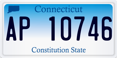 CT license plate AP10746