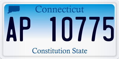 CT license plate AP10775