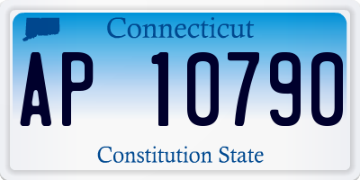 CT license plate AP10790