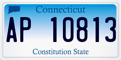 CT license plate AP10813