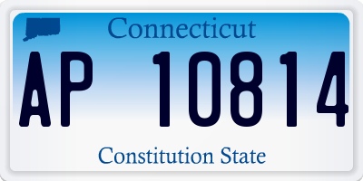 CT license plate AP10814