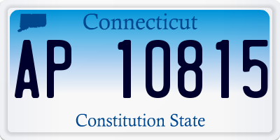 CT license plate AP10815