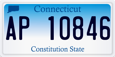 CT license plate AP10846