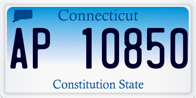 CT license plate AP10850