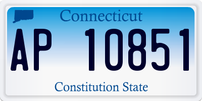 CT license plate AP10851