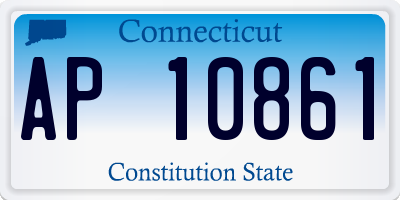 CT license plate AP10861