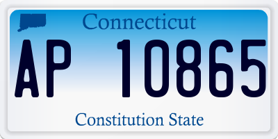CT license plate AP10865