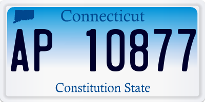 CT license plate AP10877