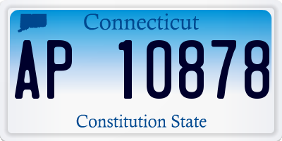 CT license plate AP10878
