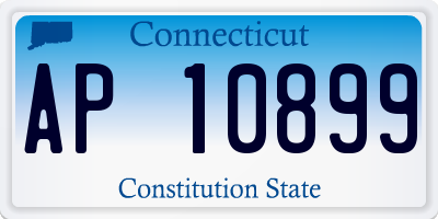 CT license plate AP10899