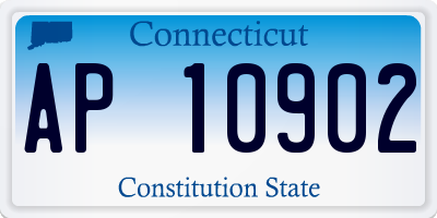 CT license plate AP10902