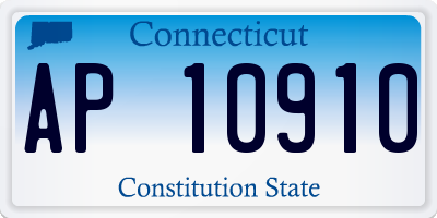 CT license plate AP10910