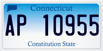CT license plate AP10955