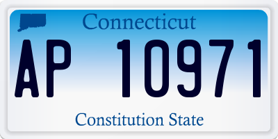 CT license plate AP10971