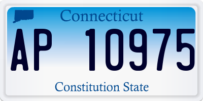 CT license plate AP10975