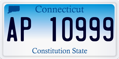 CT license plate AP10999