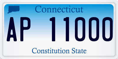 CT license plate AP11000