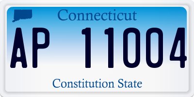 CT license plate AP11004