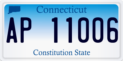 CT license plate AP11006