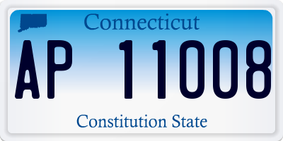 CT license plate AP11008