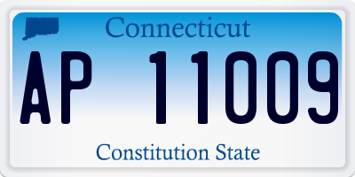 CT license plate AP11009