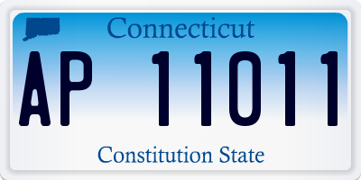 CT license plate AP11011