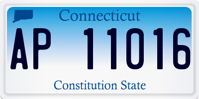 CT license plate AP11016