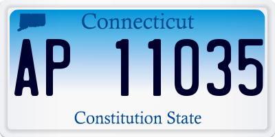 CT license plate AP11035