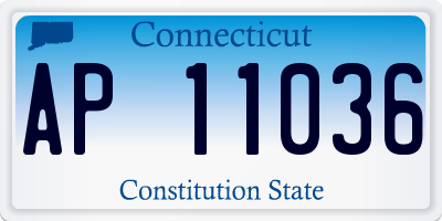 CT license plate AP11036