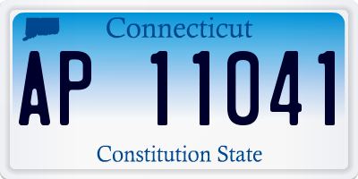 CT license plate AP11041