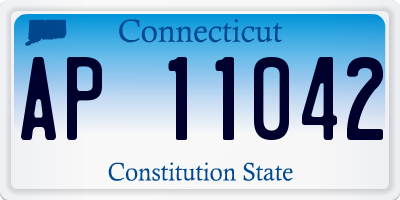 CT license plate AP11042