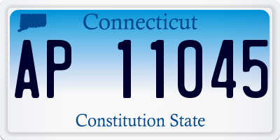 CT license plate AP11045