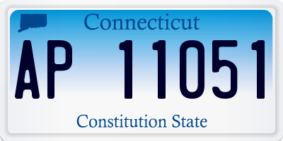 CT license plate AP11051
