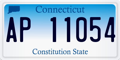 CT license plate AP11054
