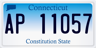 CT license plate AP11057